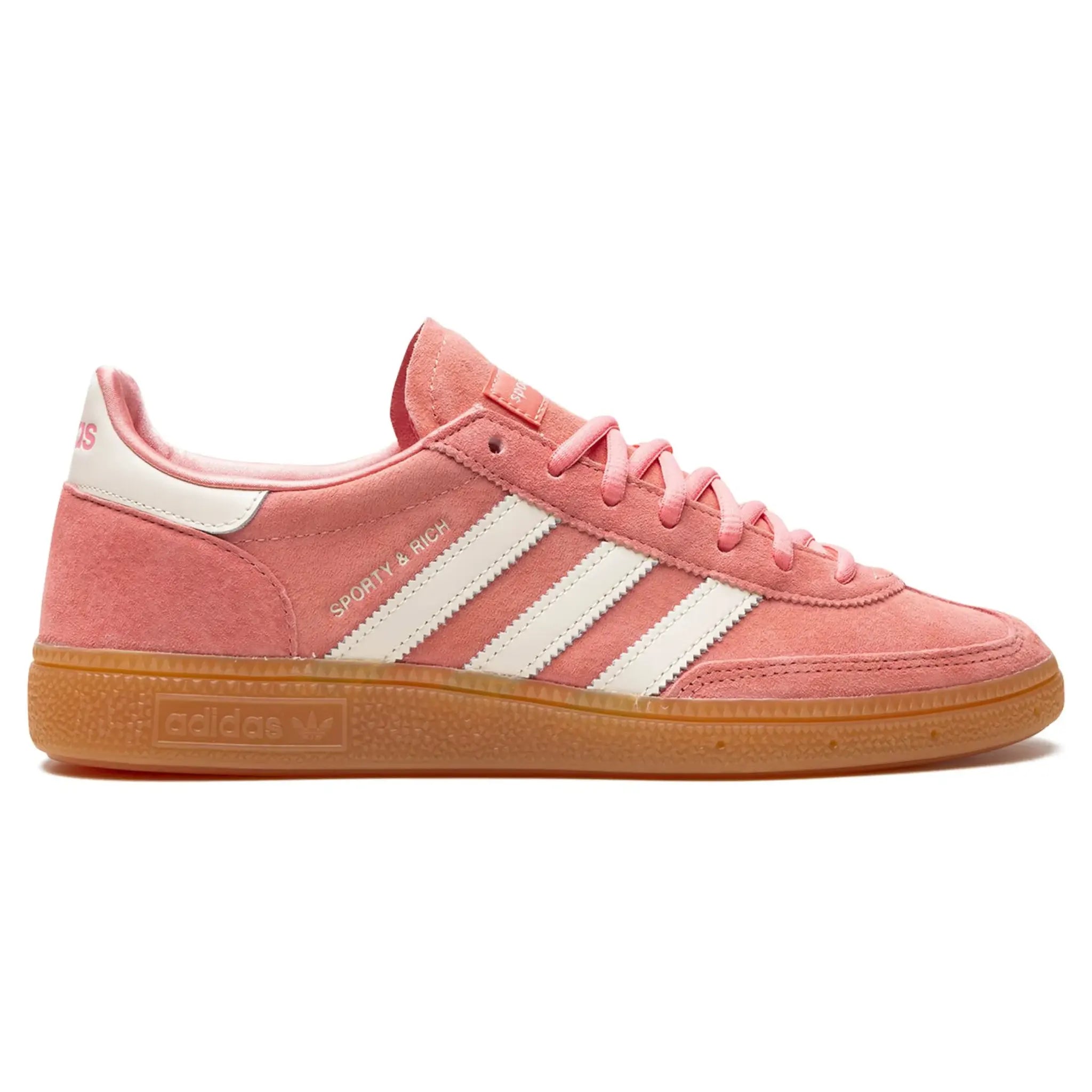 Side view of Adidas Handball Spezial Sporty & Rich Pink Gum